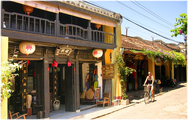 Las calles tipicas de Hoian antiguo